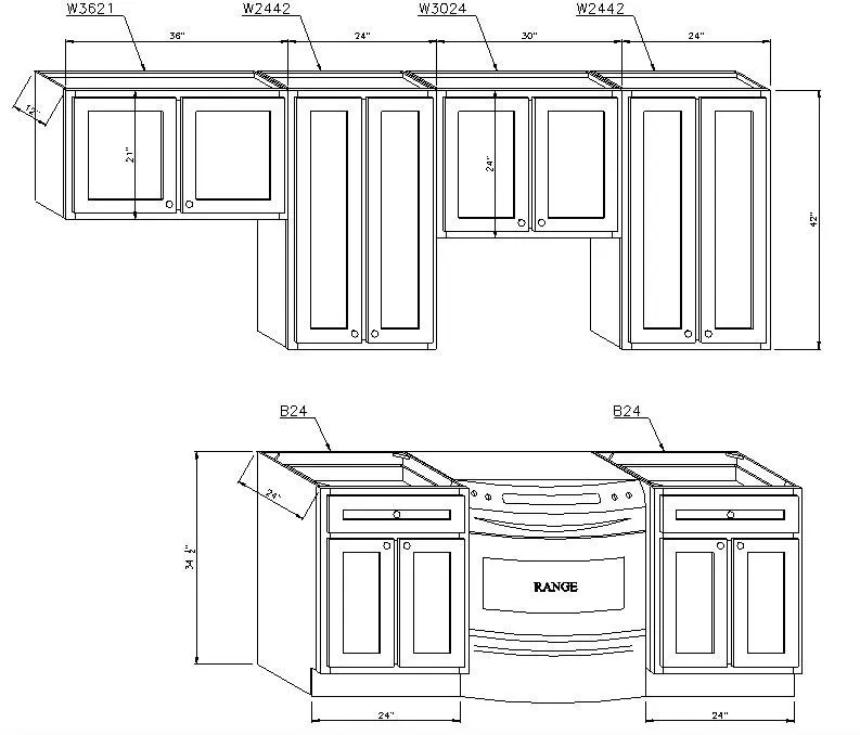 D8 Cherry Wood Kitchen Cabinet American Standard Furniture Modular