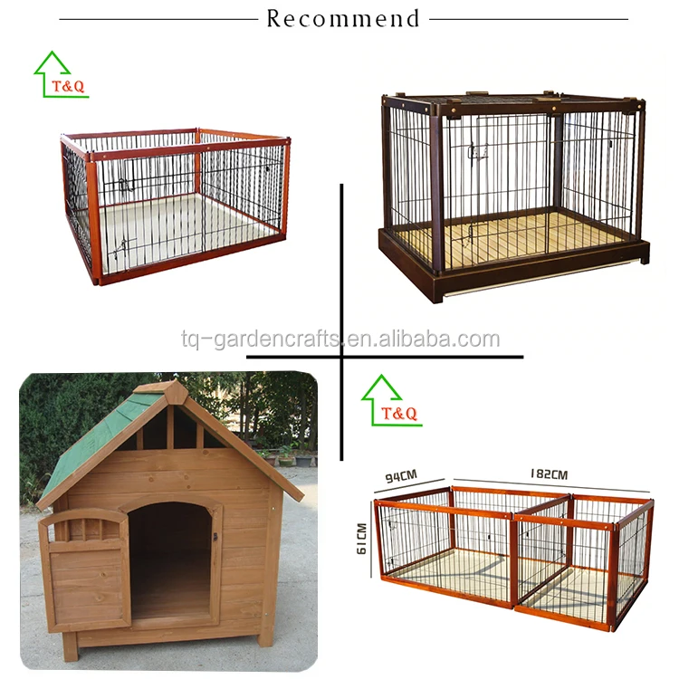 wooden dog cage