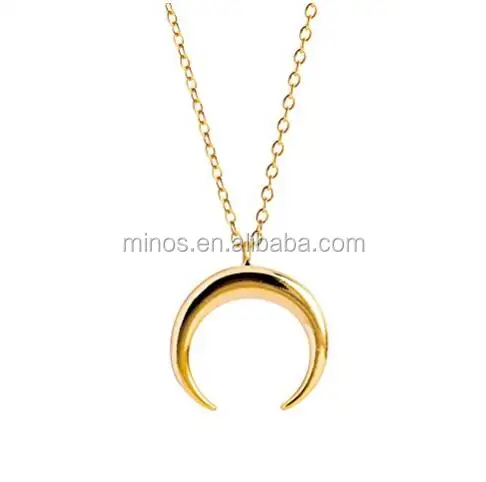 

Hot Sale Moon Pendant Necklace Gold Plated Crescent Moon Necklace Women's Girls Moon Choker Necklace Fashion Jewelry, Gold,rose gold,black and silver