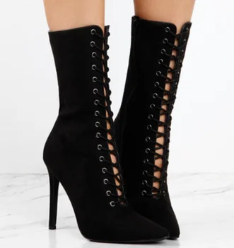 lace up stiletto heels