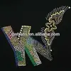 iron on transfer motif patterns; rhinestone wingle motif design.customized logo design rhinestone transfer hot fix