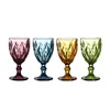 Vintage Goblet Pressed Cheap Wholesale Crystal Glass Cups Set For Wine