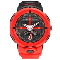 

New Electronics Watch Smael Brand Men's Digital Sport Watches Male Clock Dual Display Waterproof Dive White Relogio 1637