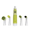 4 Interchangeable Kitchen cleaning brush Household Sonic Scrubber Kit