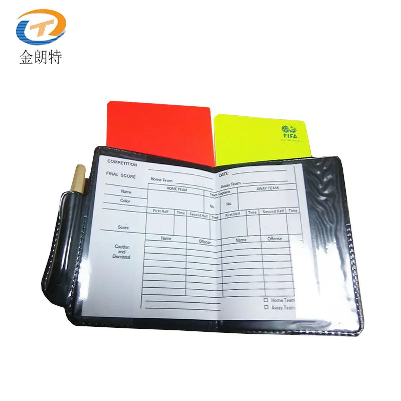 

China Referee Yellow and Red Card Referee Card Wallet Football Card Printing