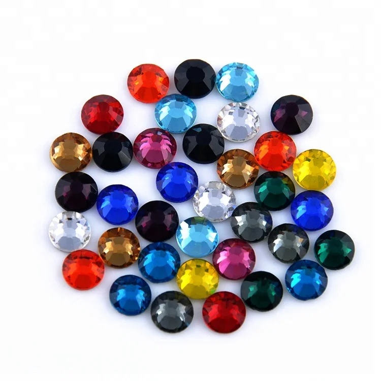 

Glass Strass Flatback Multi Colors Rhinestone Non Hotfix For Decoration, Mix color