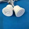 ETL certificate white US plug mini round desk power grommet socket / Built in office desk single US power desktop socket
