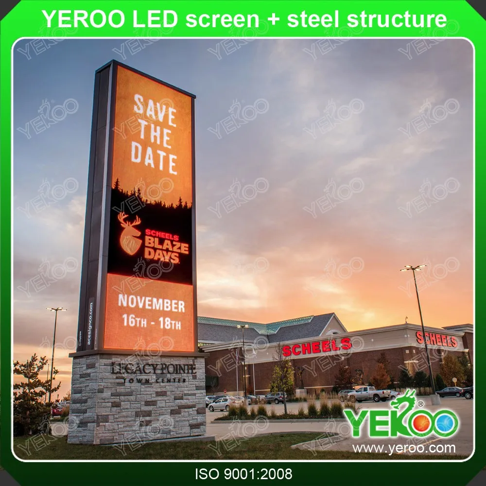 product-YEROO-YEROO advertising LED screen pylon for gas station-img-7