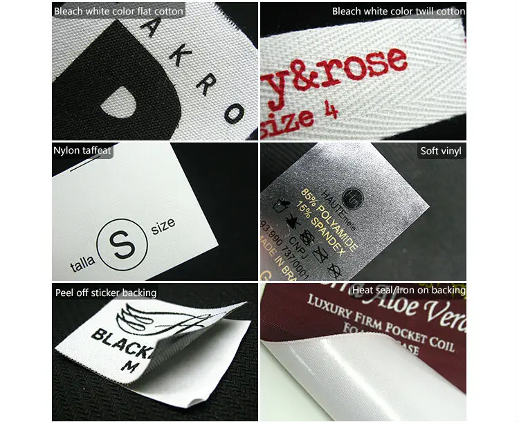 20x50mm Iron On Labels,Cotton With Logo or Text Sewing Label,tags