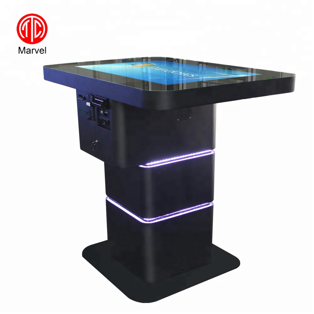 55 Inch Customized Interactive Multi Touch Game Table With Bill