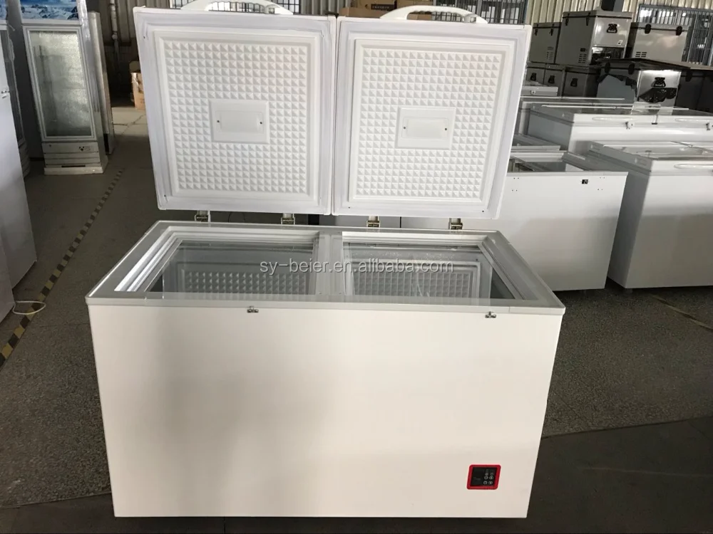 
433L battery backup commercial chest freezer 