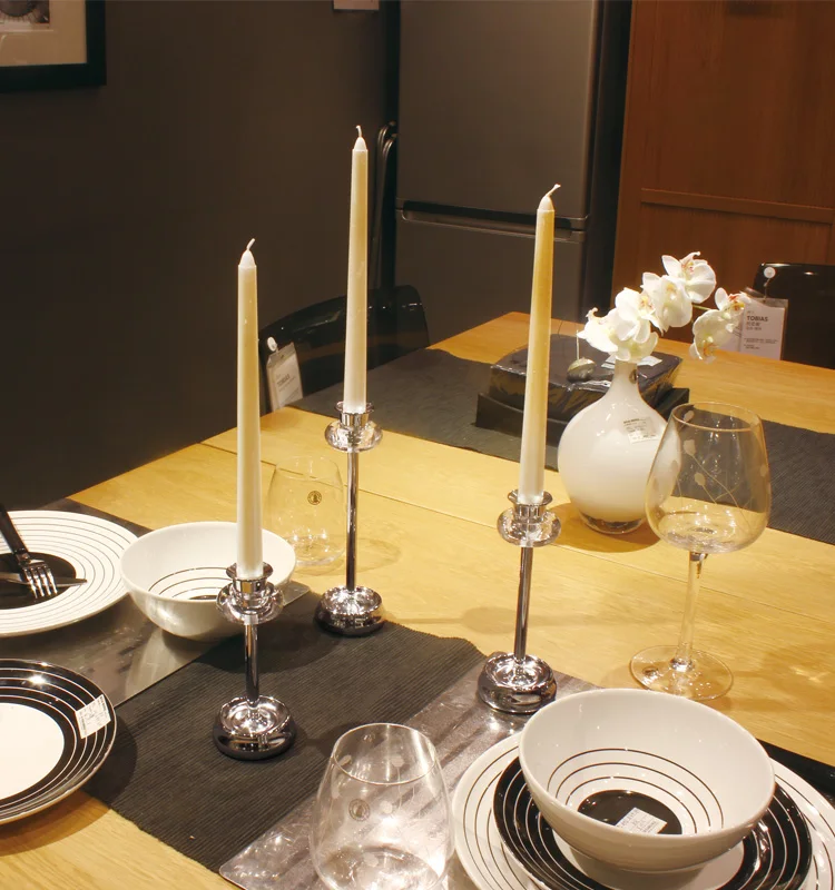 Wedding Restaurant Table Candle Holder Longstemmed Glass Candlestick