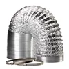 Clamps optional 5*125mm Non-Insulated Flex Air Aluminum Duct for Ventilation Cooling HVAC Heating or Dryers