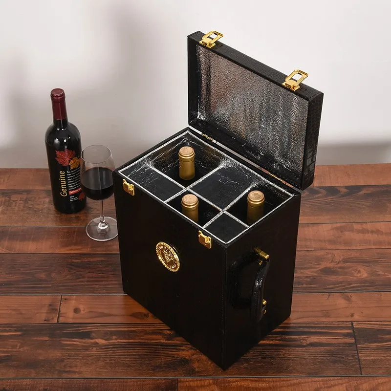 A Gift Leather Mdf Box Wooden Box Gift Baskets For Wine Bottles With Pad Buy A Gift Leather