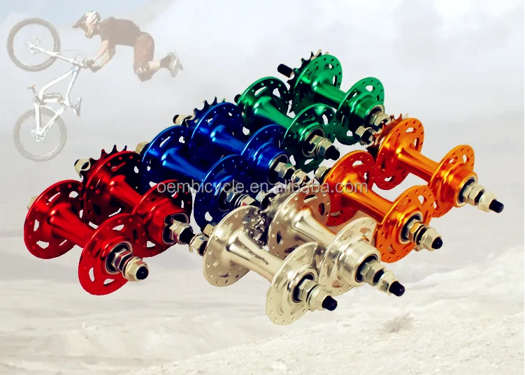 

32 holes fixed gear bike aluminum alloy color hub, Red,blue,green,golden,silver