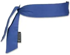 CHILL-ITS COOLING BANDANA/HEADBAND - SOLID BLUE - 6 PIECE PACK