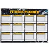 24 x 17 Inches Dry Erase 12 Weeks Fitness Planner board for Workout Exercise Log Weight Loss Program