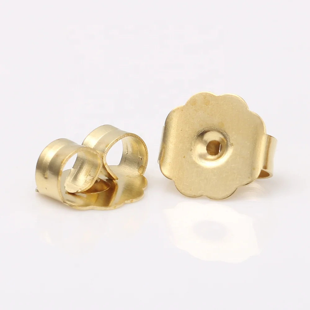 

2000 pcs per bag New Arrival Hypoallergenic Metal Earring Stopper Free of Nickle, Lead and Cadmium, Raw brass