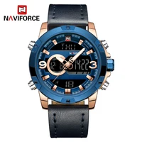 

NAVIFORCE 9097 Men Fashion Casual Sport Wristwatch Dual Time Analog-Digital Display Watch Water Resistant Genuine