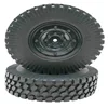 2pcs RC Crawler Tires 100mm Solid Black Rubber Wheel Tyres Tires for 1/10 RC Rock Crawler(210138)
