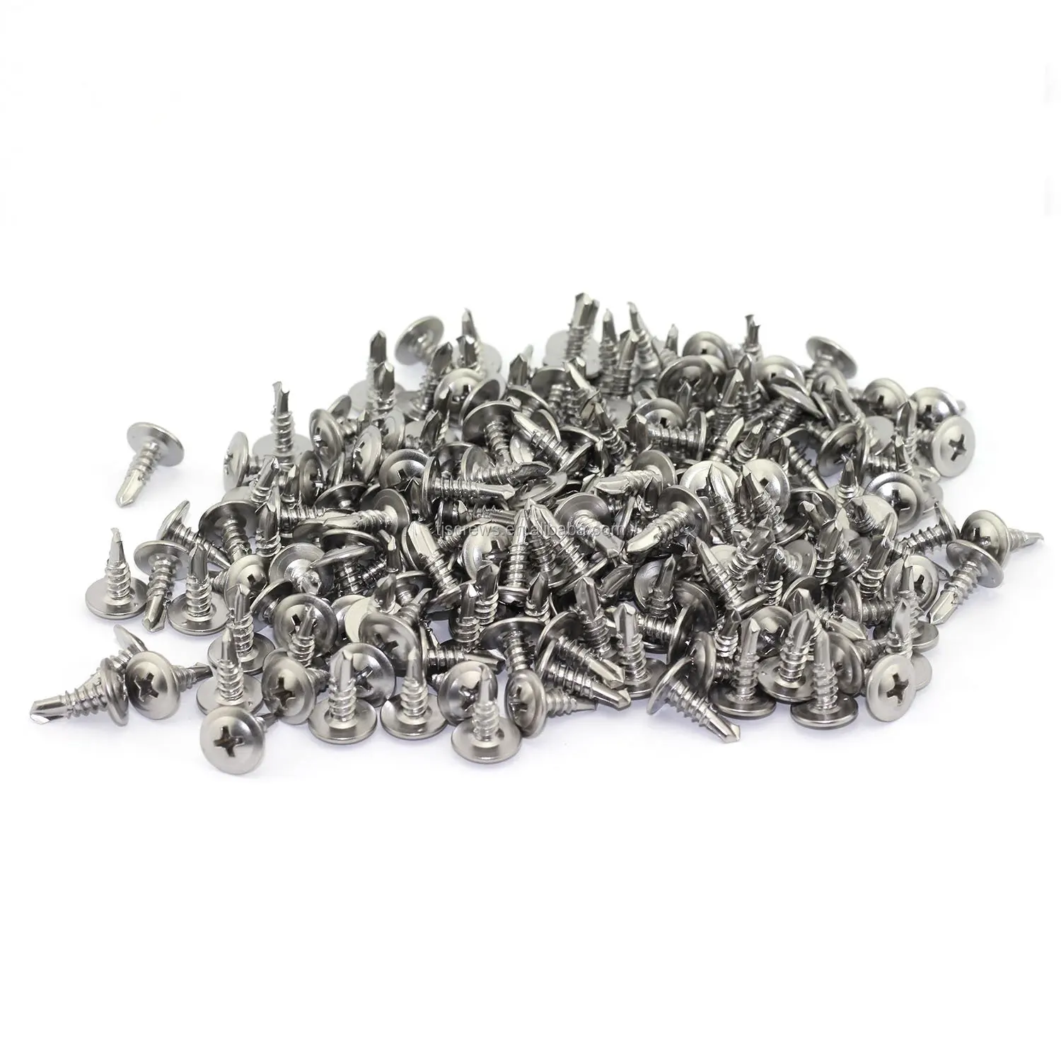 410 Stainless Steel Cross Recess Wafer Head Self Drilling Screws - Buy ...