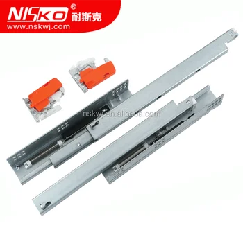 Telescopic Mepla Undermount Soft Close Conseal Drawer Rails Slide