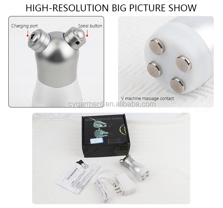 Good price portable face lift noneedle electroporation rf meso machine