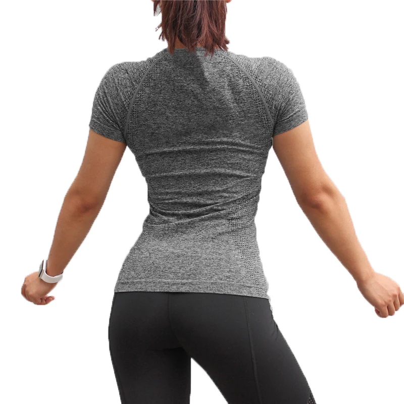 

Sports short sleeve t shirt women's running sports wear fitness, We have color swatch