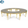 Round golden round table S - shaped golden round table