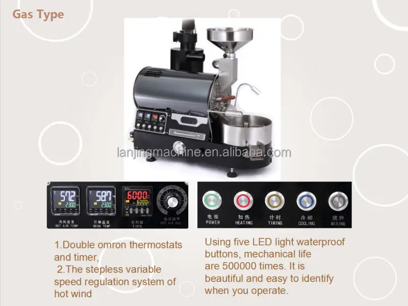 Cheap price ,high quality and Alibaba Made In China, gas coffee roaster 2kg,BK-2kg