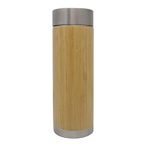 

Purple Sand Inner+Stainless Steel Bottom Bamboo Water Bottle Travel Mug
