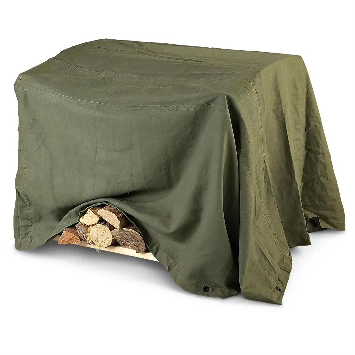 Hemp Waterproof Camping Fire Resistant Polyester Cotton Canvas Tarp