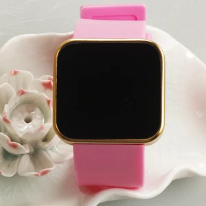 stainless steel back touch watch