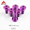 Titanium color anodized bolt screw