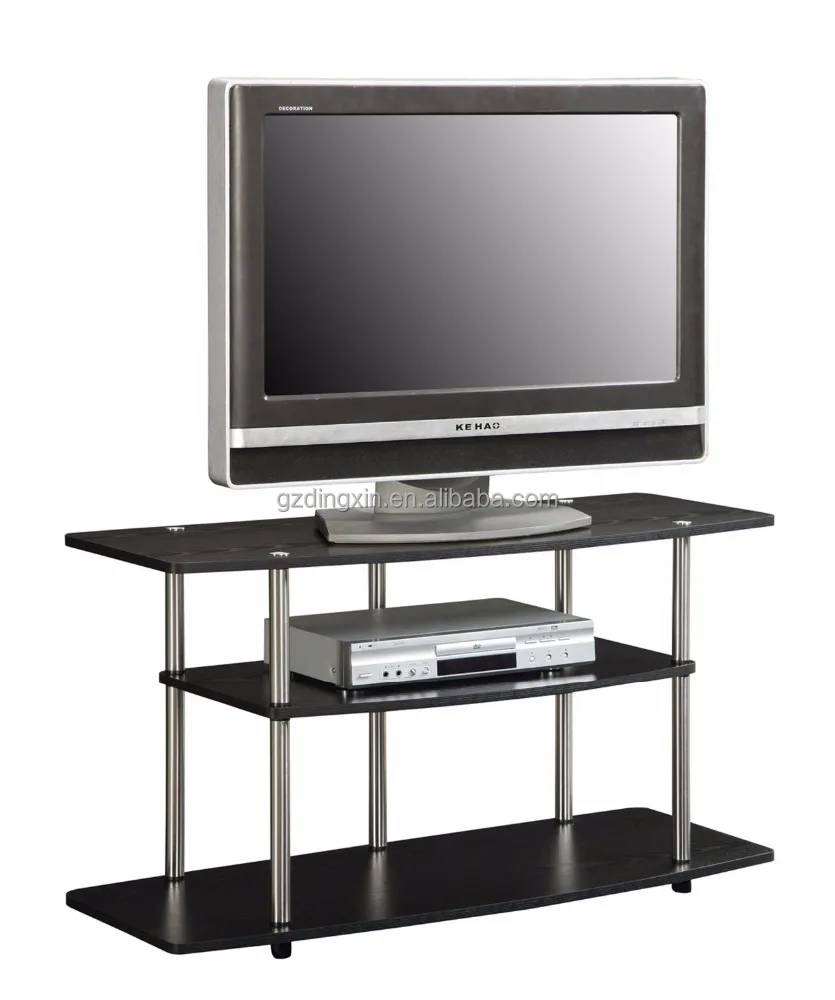 Mdf en gehard glas met zwarte lacqer tv standaard houten kasten ...