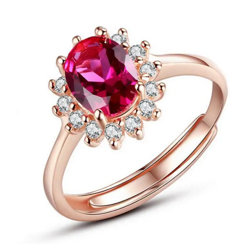 

Fashion Princess Wang with the rose gold Wang Hao open ring