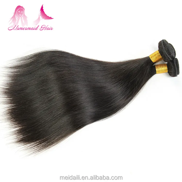 

import hair extension 7a grade virgin indian straight human hair bundles, Natural color 1b