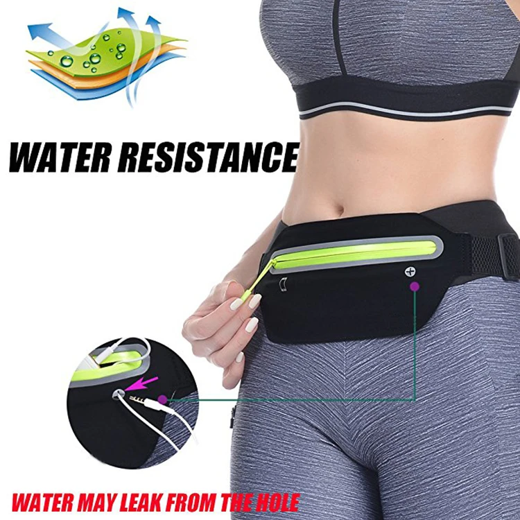 Free Logo Waterproof Reflective Waist bag Fanny Pack Running Belt for men and women