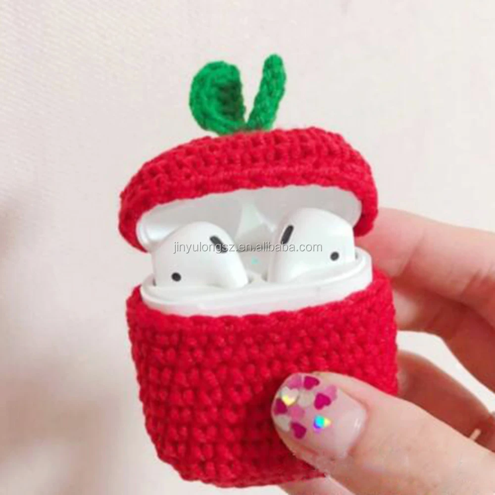 

Handmade wool airpods protective cover for apple airpods iphone earphones headphones protective case, Customized