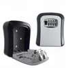 Wall Mount Key Lock Box, 4-Digit Combination Weatherproof Key Safes Lockbox Store up to 5 keys