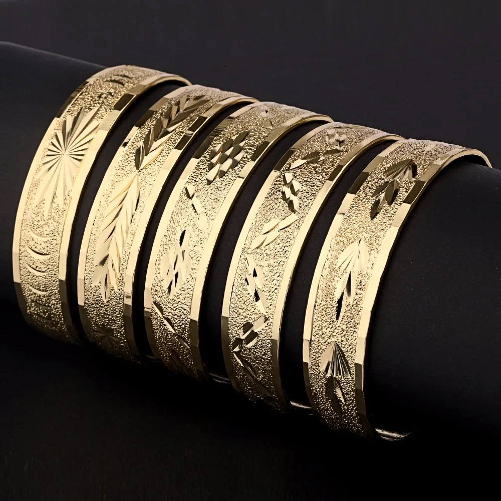 

Latest design adjustable girls gold plated bracelets bangles, 18k gold