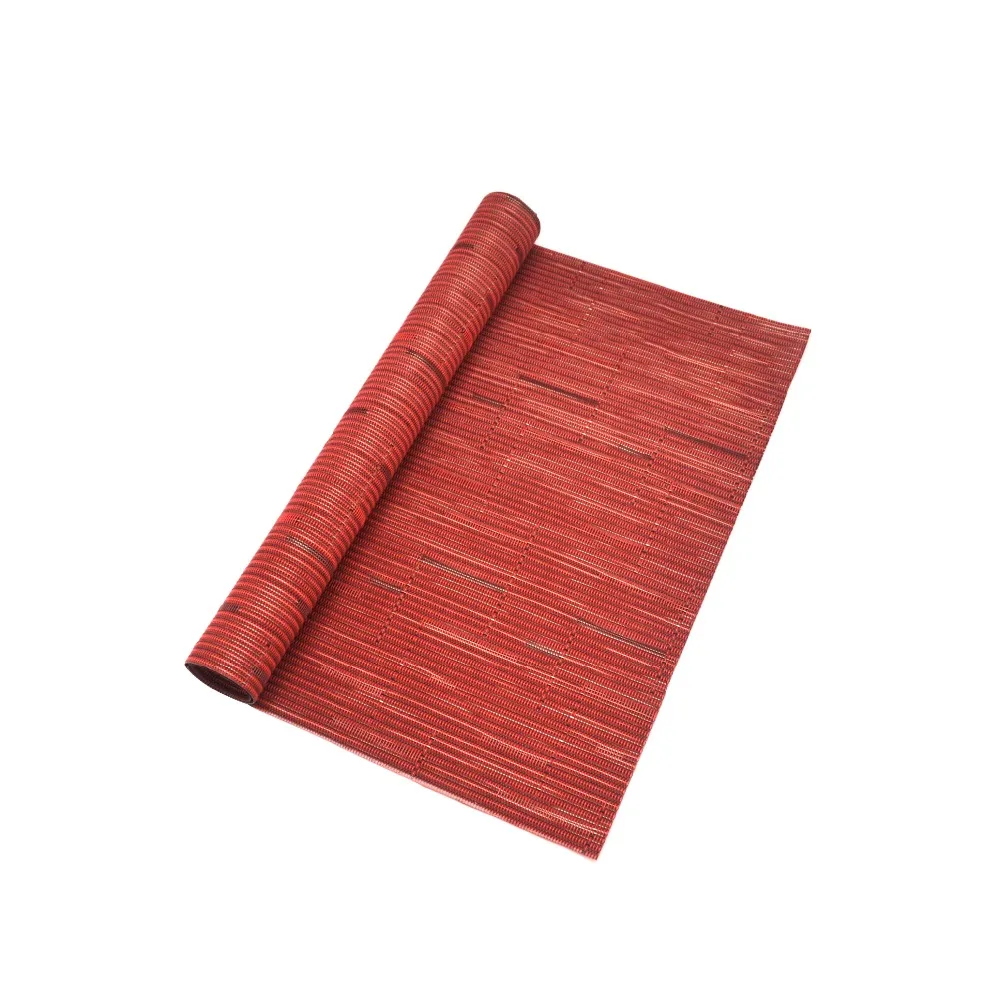 

hot sale wholesale cheap pvc vinyl bamboo place mat household woven dining table mat, Mix color / any color is available