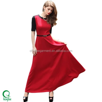 ladies red dress