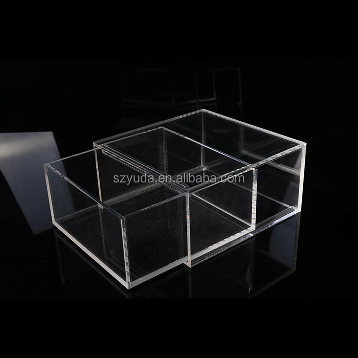 Clear Perspex Brass Corner Protection Box Custom Made 121 Rose Clear ...