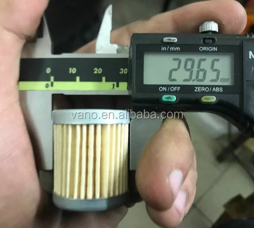 Motorcycle 12.6MM diameter paper oil filter