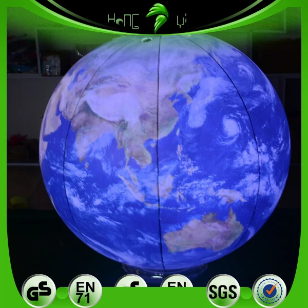 Lighting Up Balloons,Inflatable Globe Earth Balloon Giant Earth Ball
