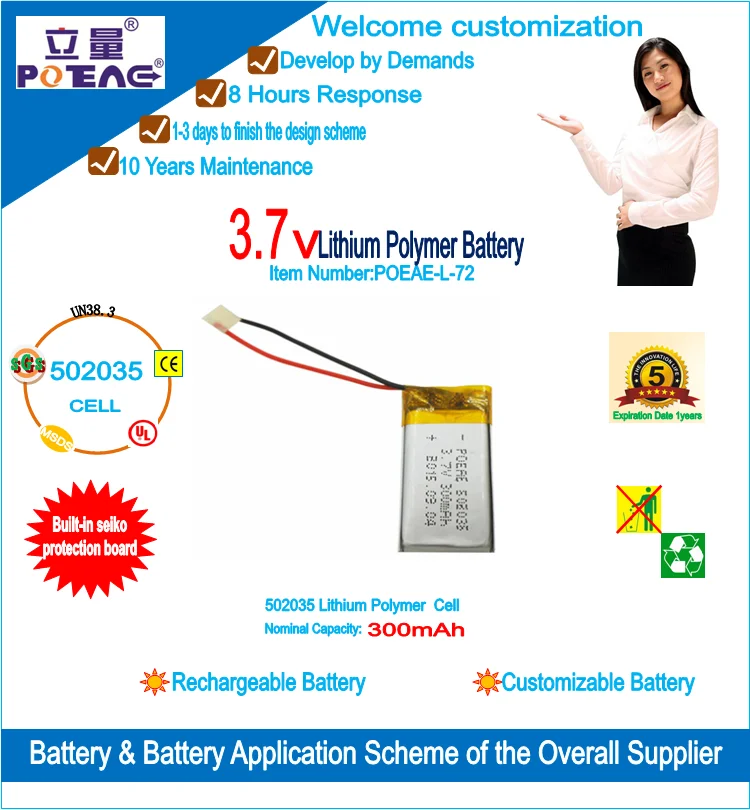 7v Lipo Battery Pack - Buy Lipo Battery Pack,300mah Lipo Battery 