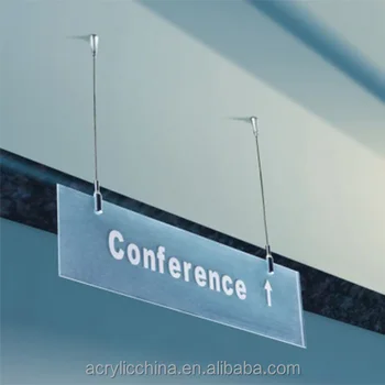Letreros Colgantes De Acrílico Transparente Con Impresión De Seda Pmma