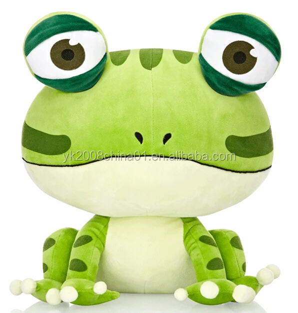 green frog plush toy