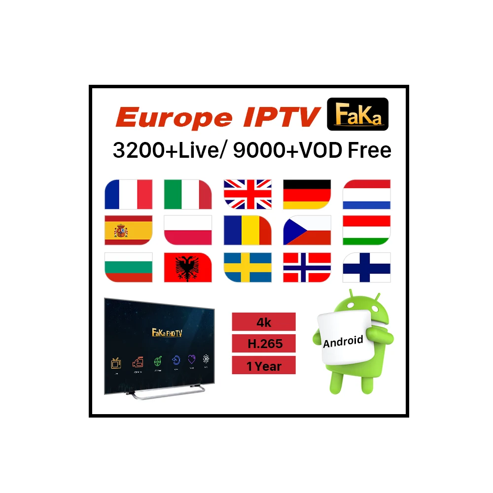 

Spanish and Portuguese IPTV Channels Subscription FakaFHD 1 Year Spain Portugal IPTV Account